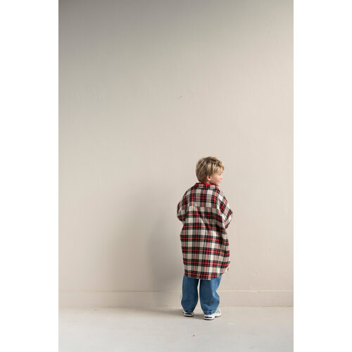 JENEST Oversized shirt in rode ruit JENEST Oversized shirt in rode ruit