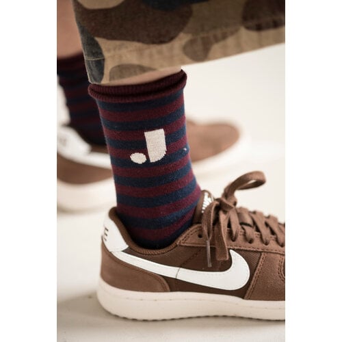 JENEST Sport sokken in blauw en bordeaux JENEST Sport sokken in blauw en bordeaux