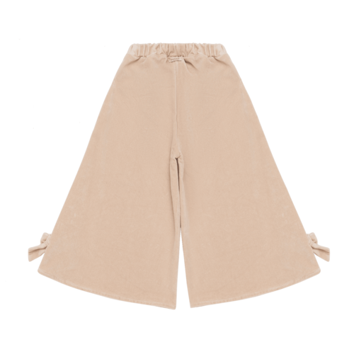 Donsje Wijde broek met strik details in licht roze Donsje Wijde broek met strik details in licht roze