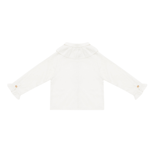 Donsje Witte blouse met peter pan kraag Donsje Witte blouse met peter pan kraag