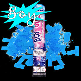 Vulcan Confetti & Smoke Gender Reveal Blauw