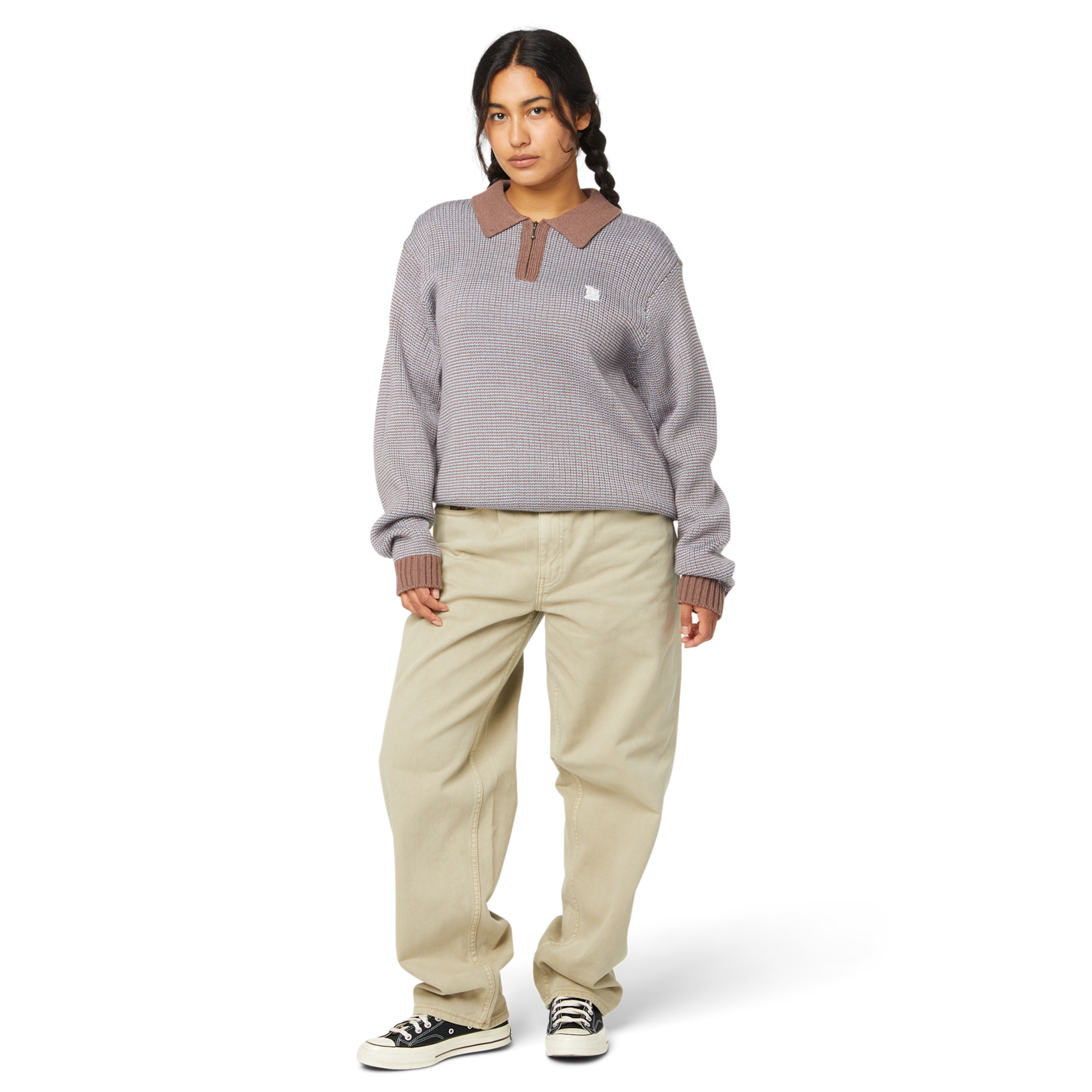 huf HUF sweater megablast two tone waffle