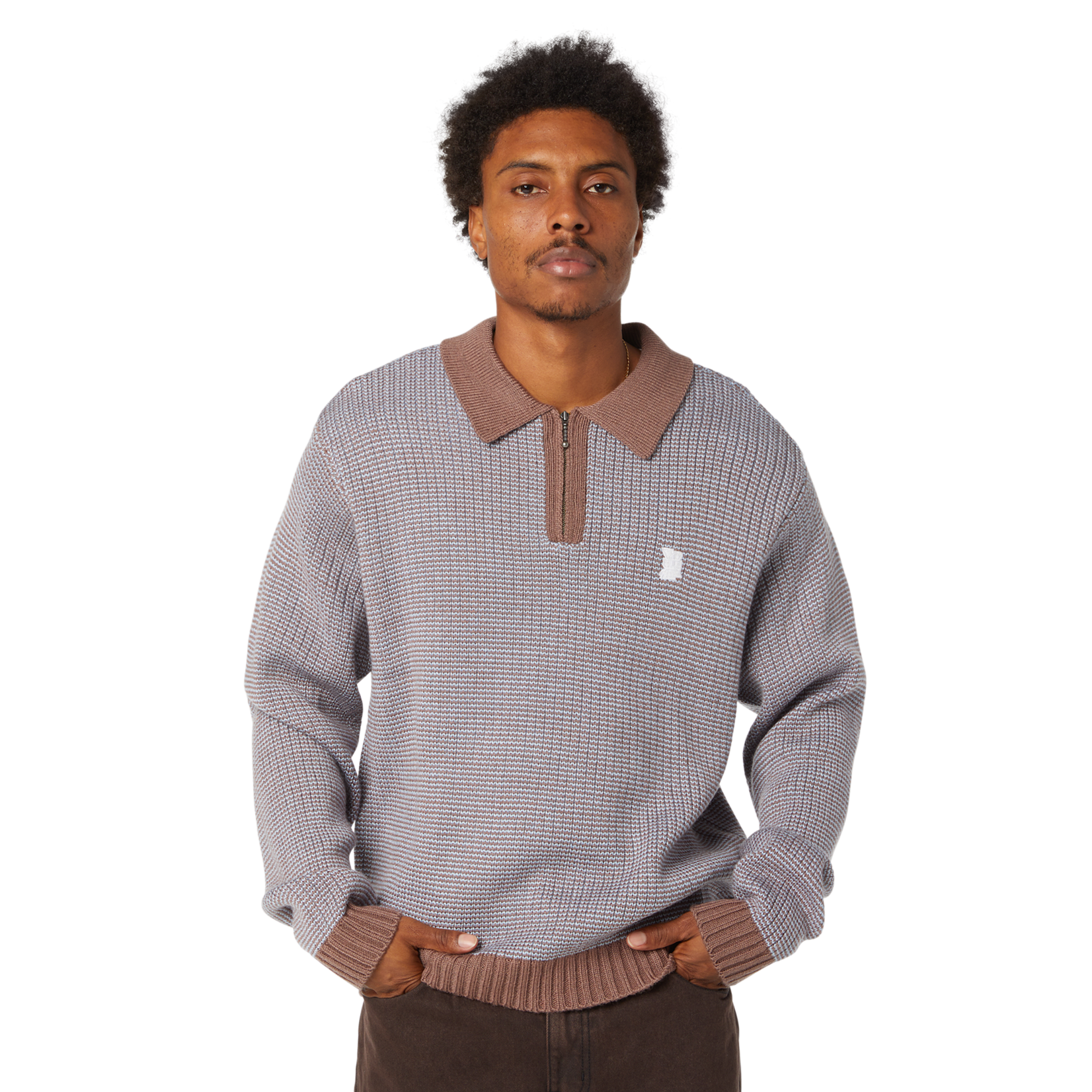 huf HUF sweater megablast two tone waffle