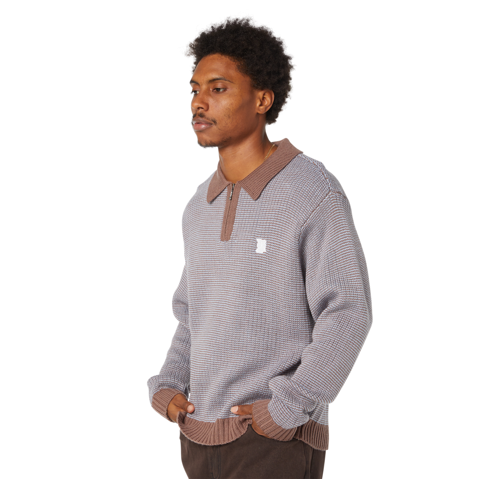 huf HUF sweater megablast two tone waffle