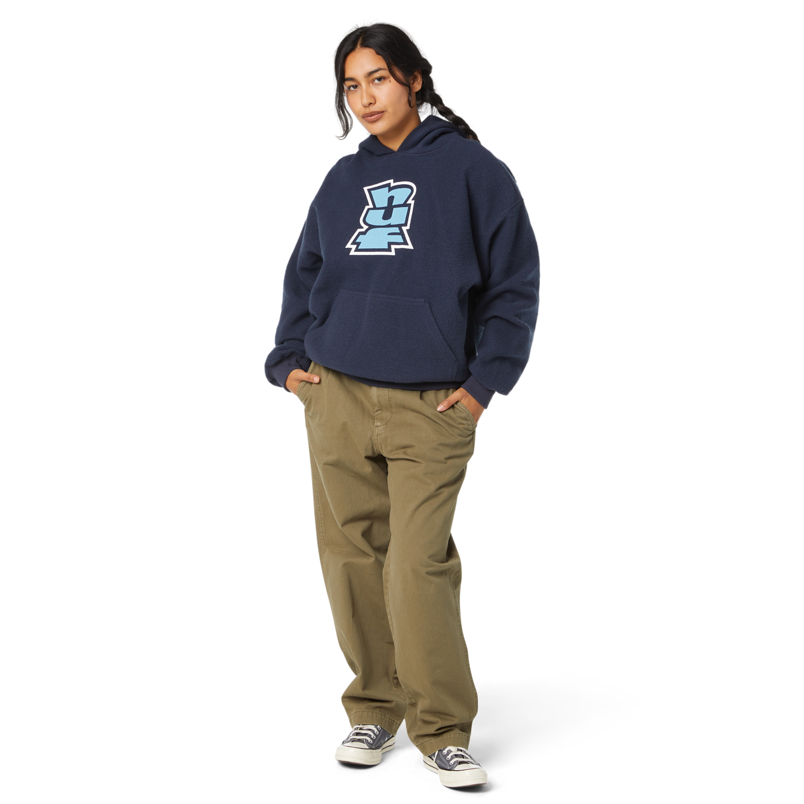huf HUF hoodie megablast reverse navy