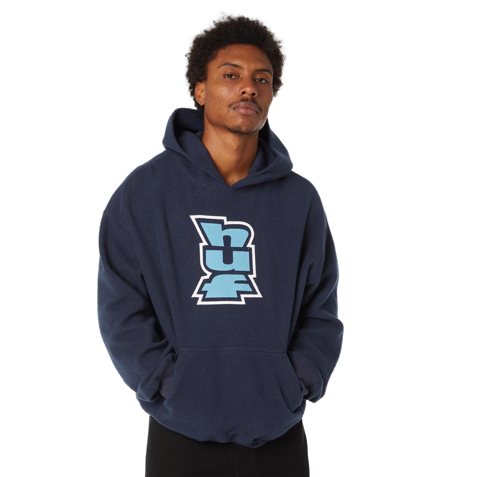 huf HUF hoodie megablast reverse navy