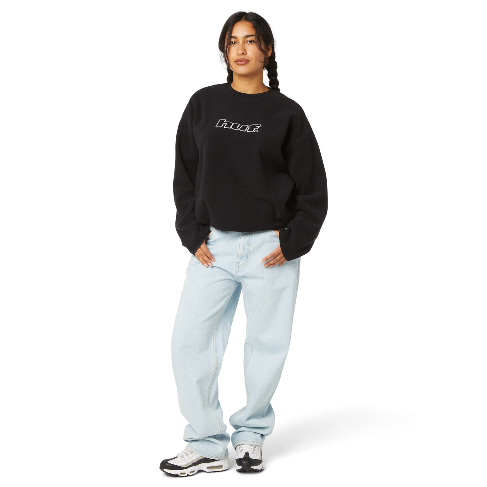 huf Huf crew H dot polar fleece BLK