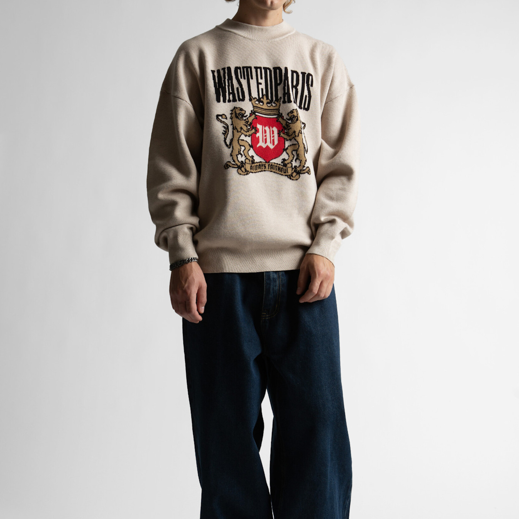 wasted paris Wasted Paris broek casper crest raw blue