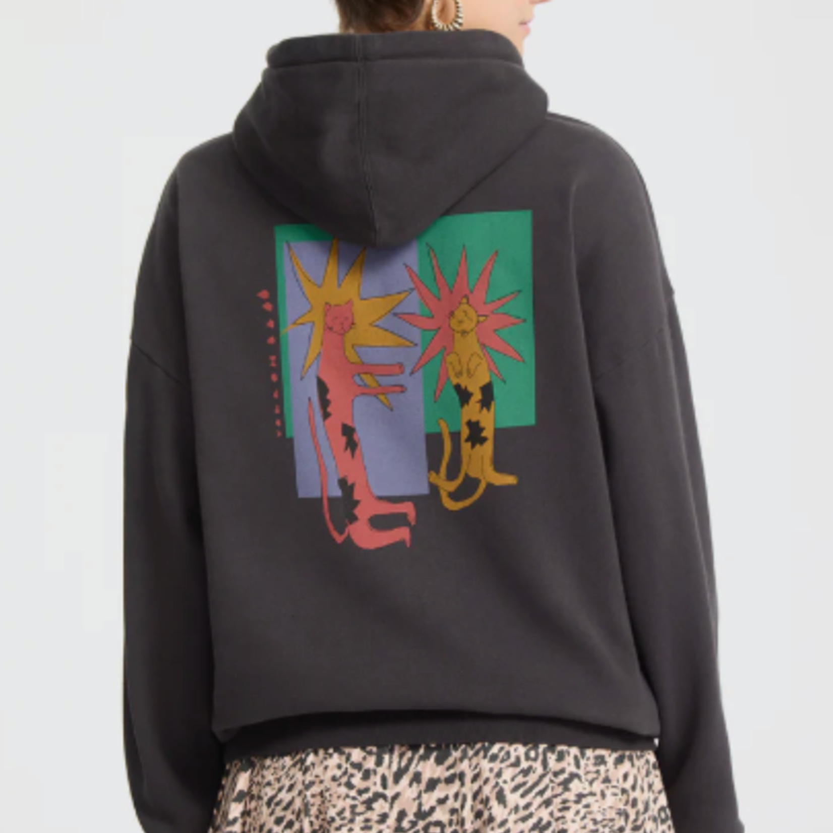 volcom Volcom hoodie radical daze cat BLK