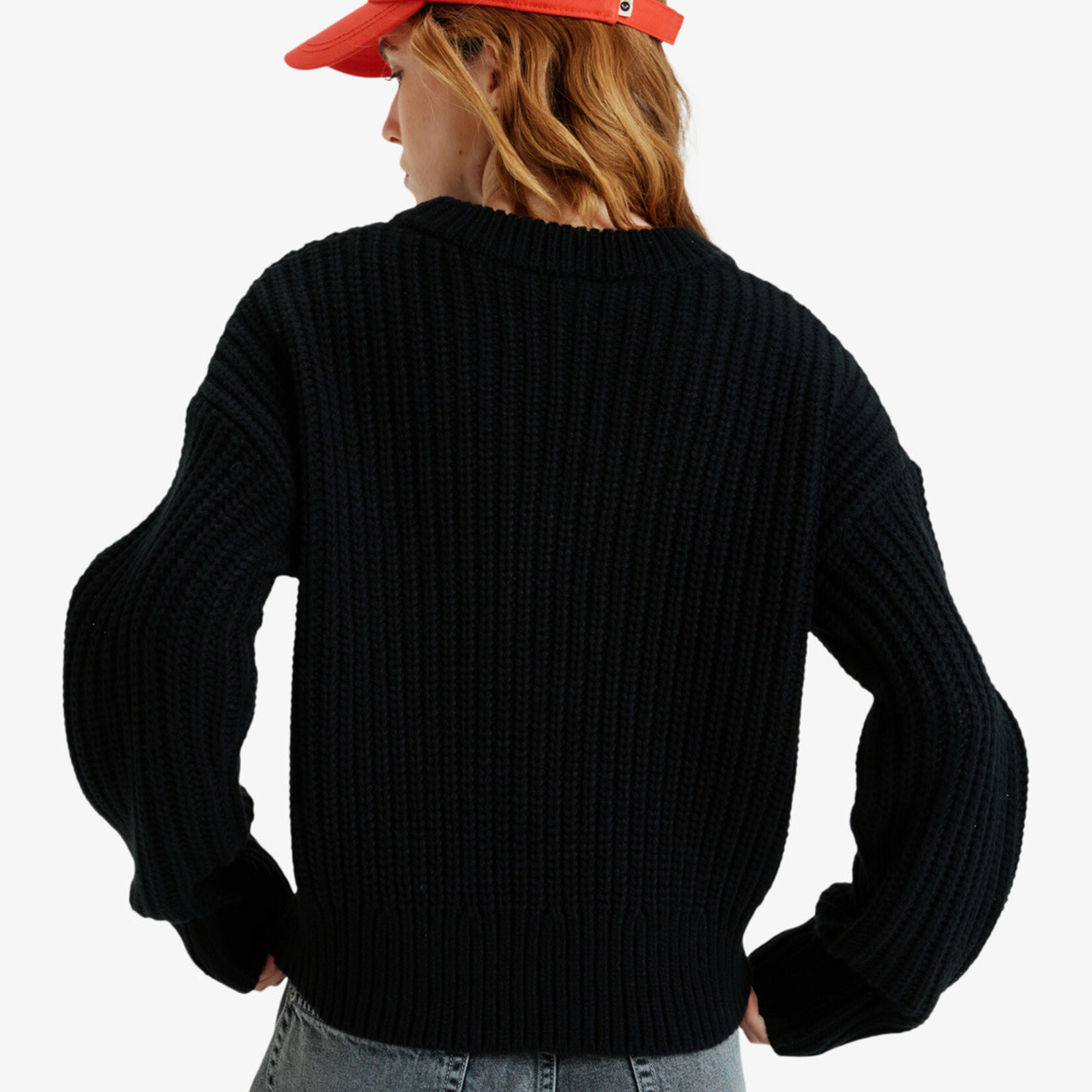 roxy Roxy crew knit coming home BLK