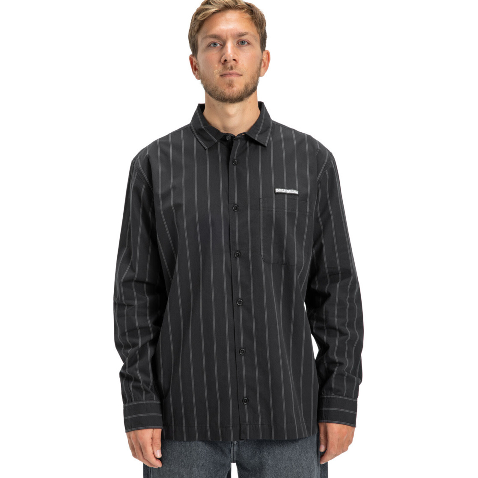 dc DC hemd long lines blk