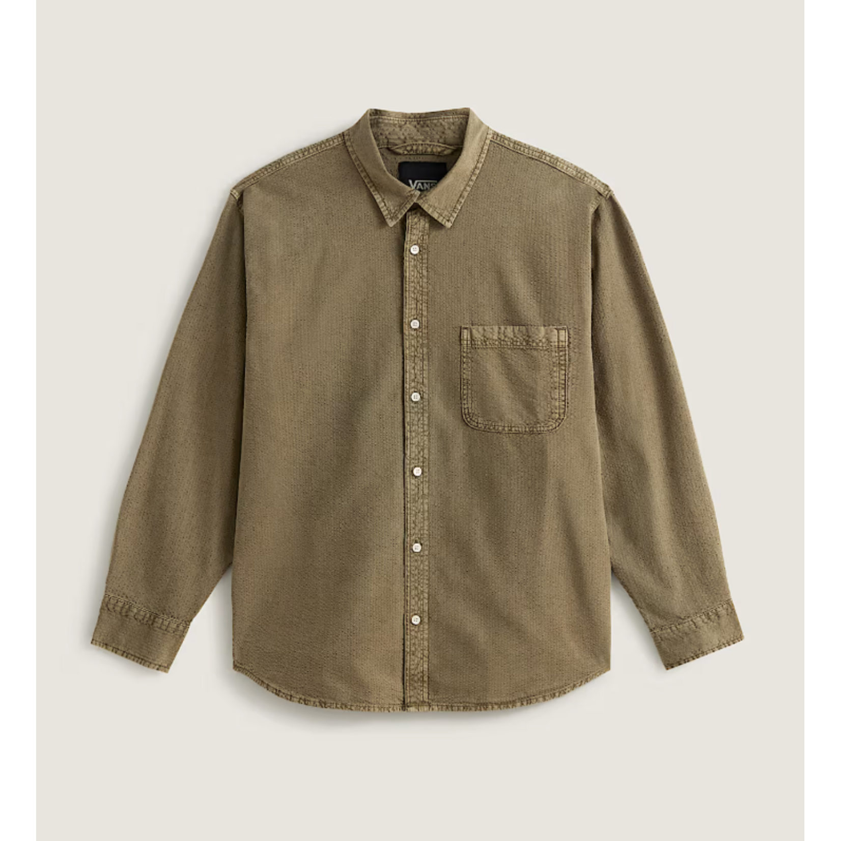 vans vans hemd lawson seersuck bay leaf