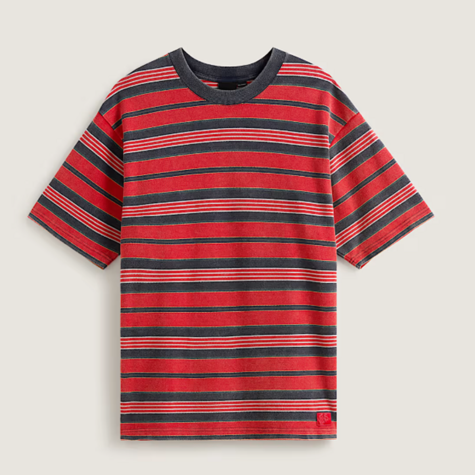 vans Vans tshirt pique stripe red