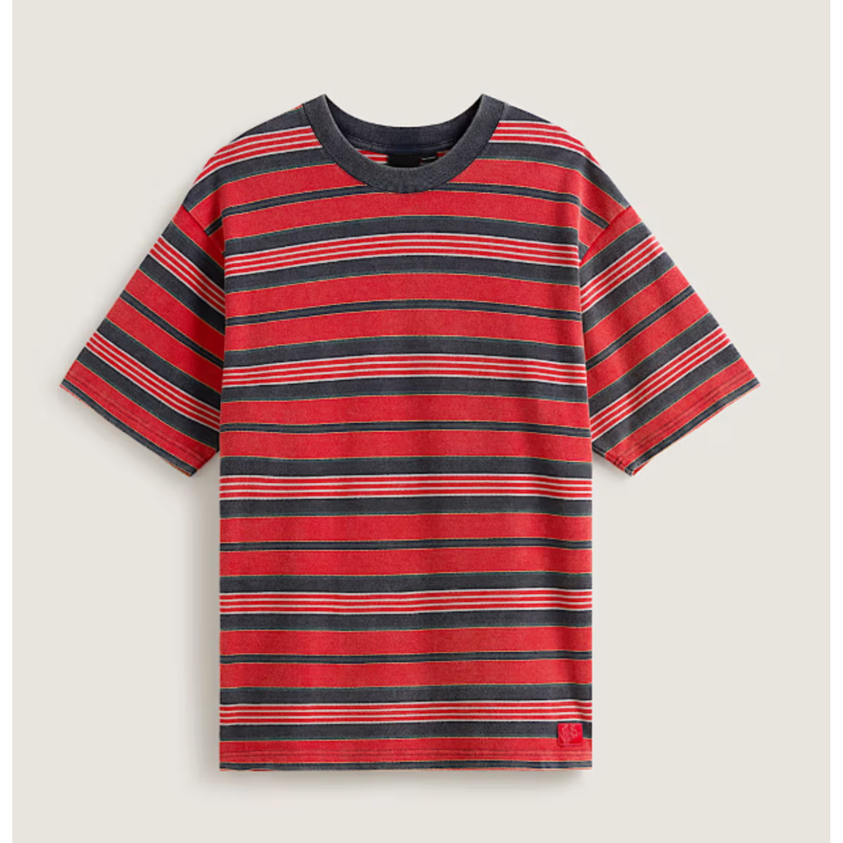 vans Vans tshirt pique stripe red