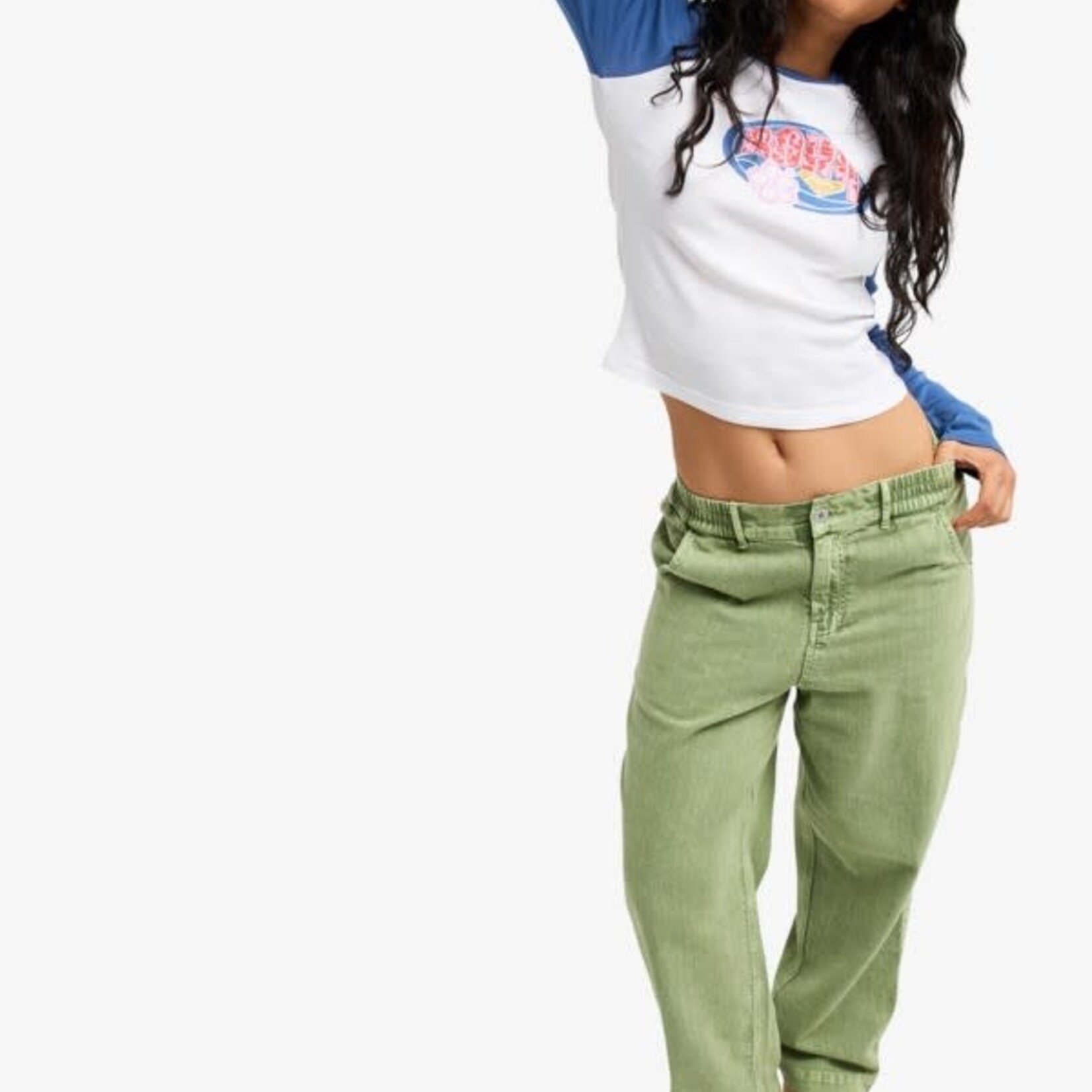 roxy Roxy broek break my soul olijf