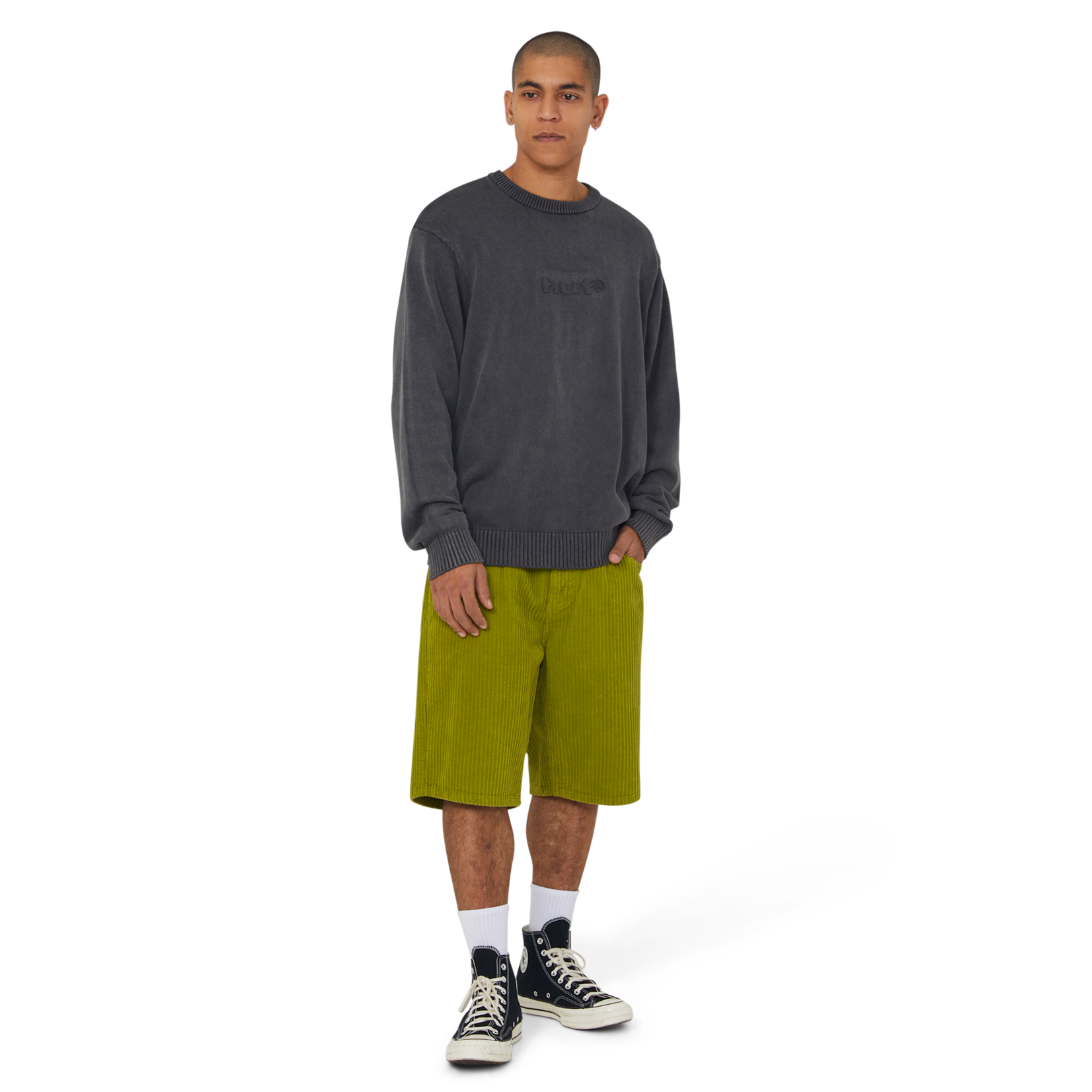 huf Huf crew pacific wash embossed blk