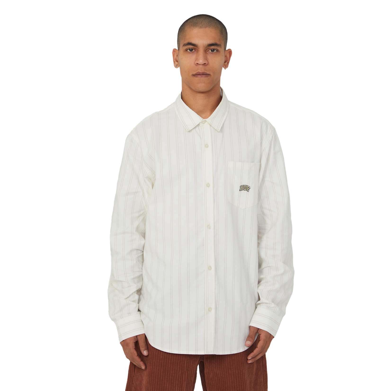 huf Huf hemd classic arch ls oxford bleach