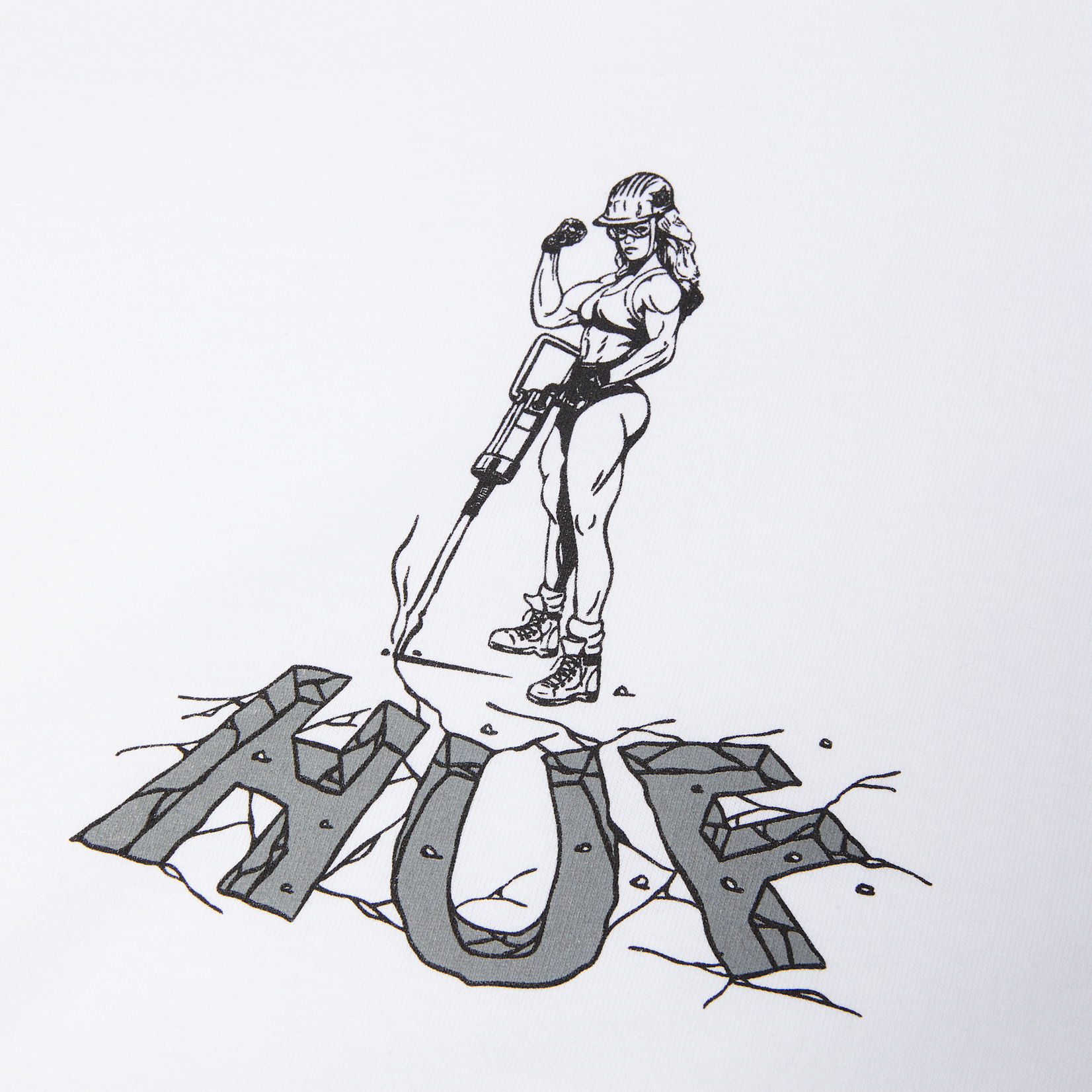 huf Huf tshirt jacked white