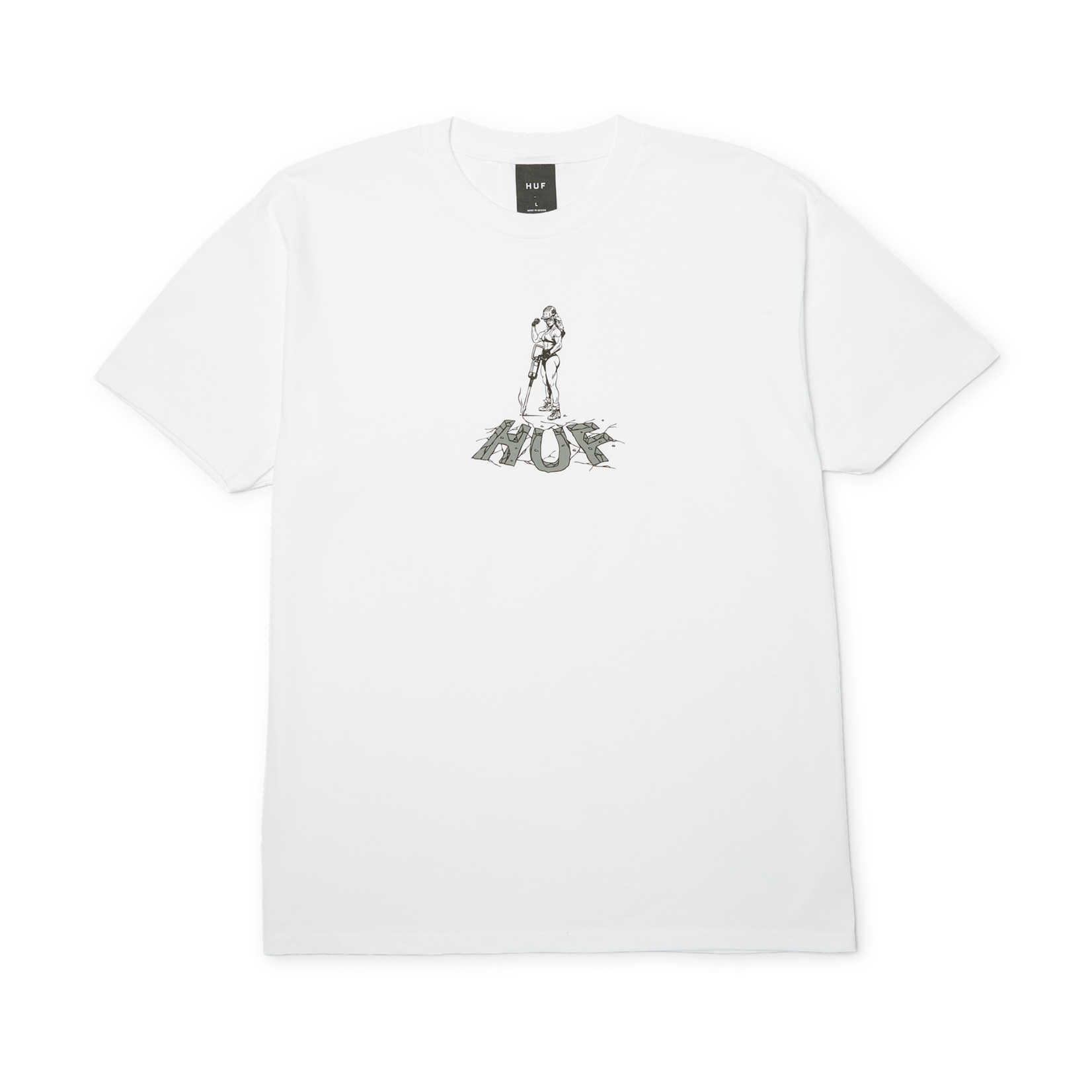 huf Huf tshirt jacked white