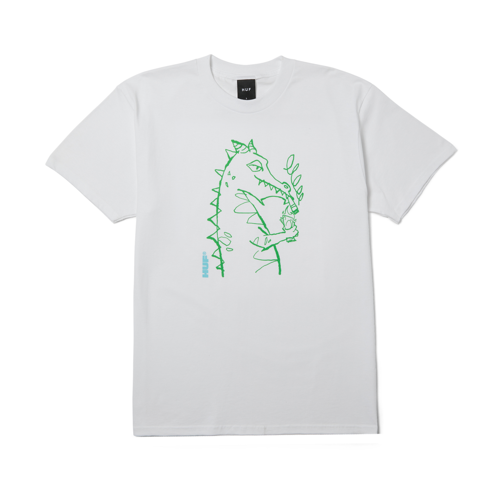 huf Huf tshirt cash dragon white