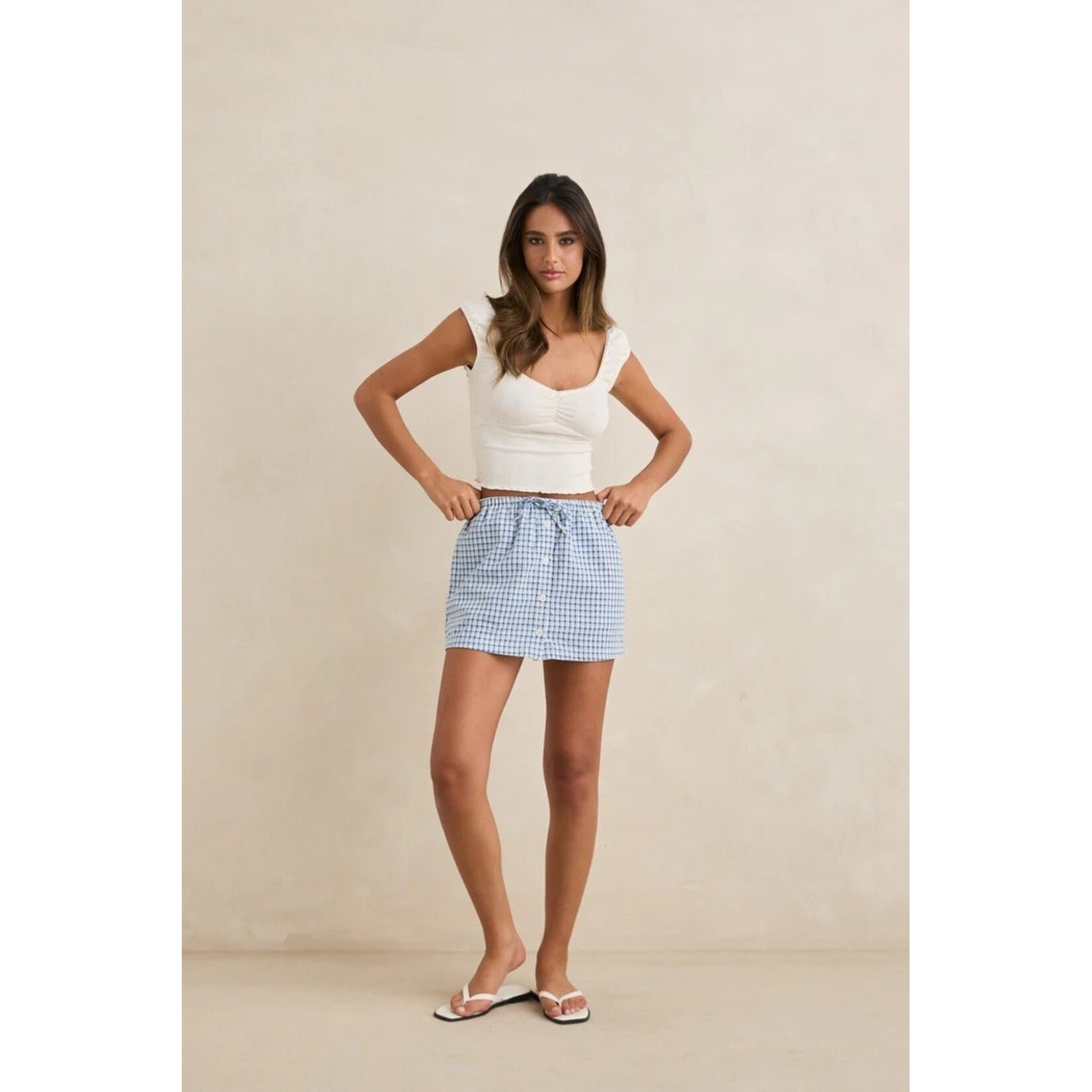 rhytm rhytm skort lola check