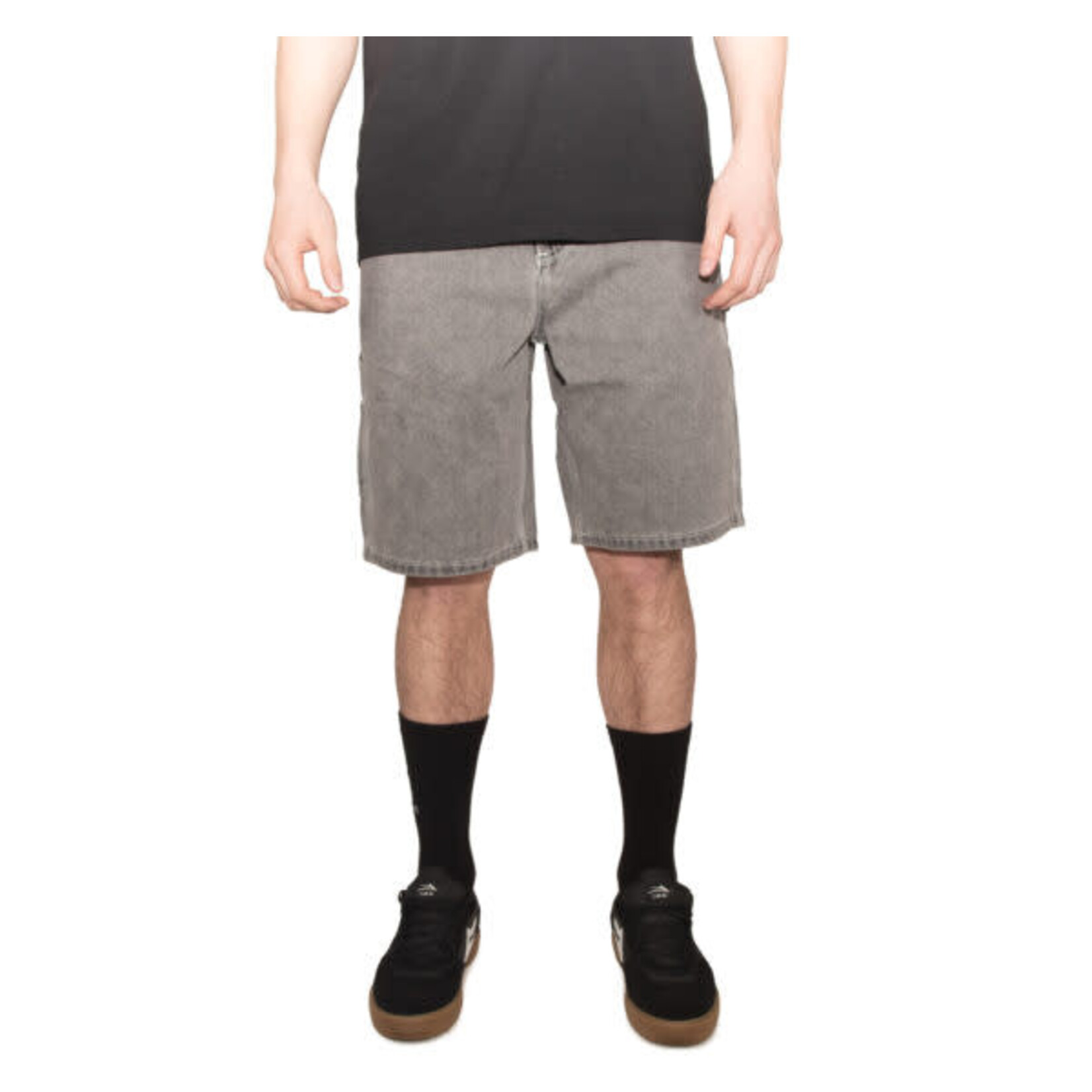 nnsns nnsns short yeti grey washed