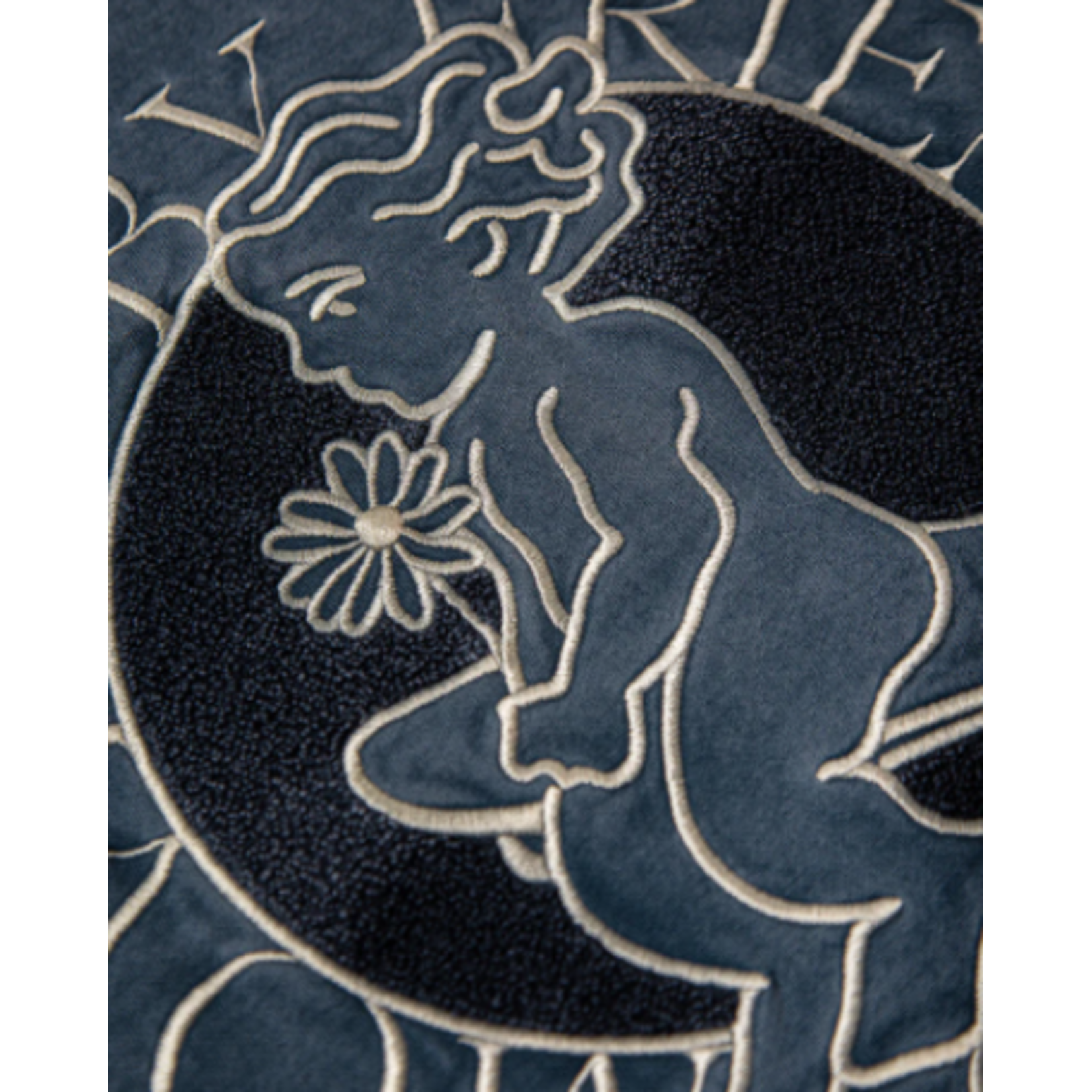 ementa Ementa crew ikon flower blue washed