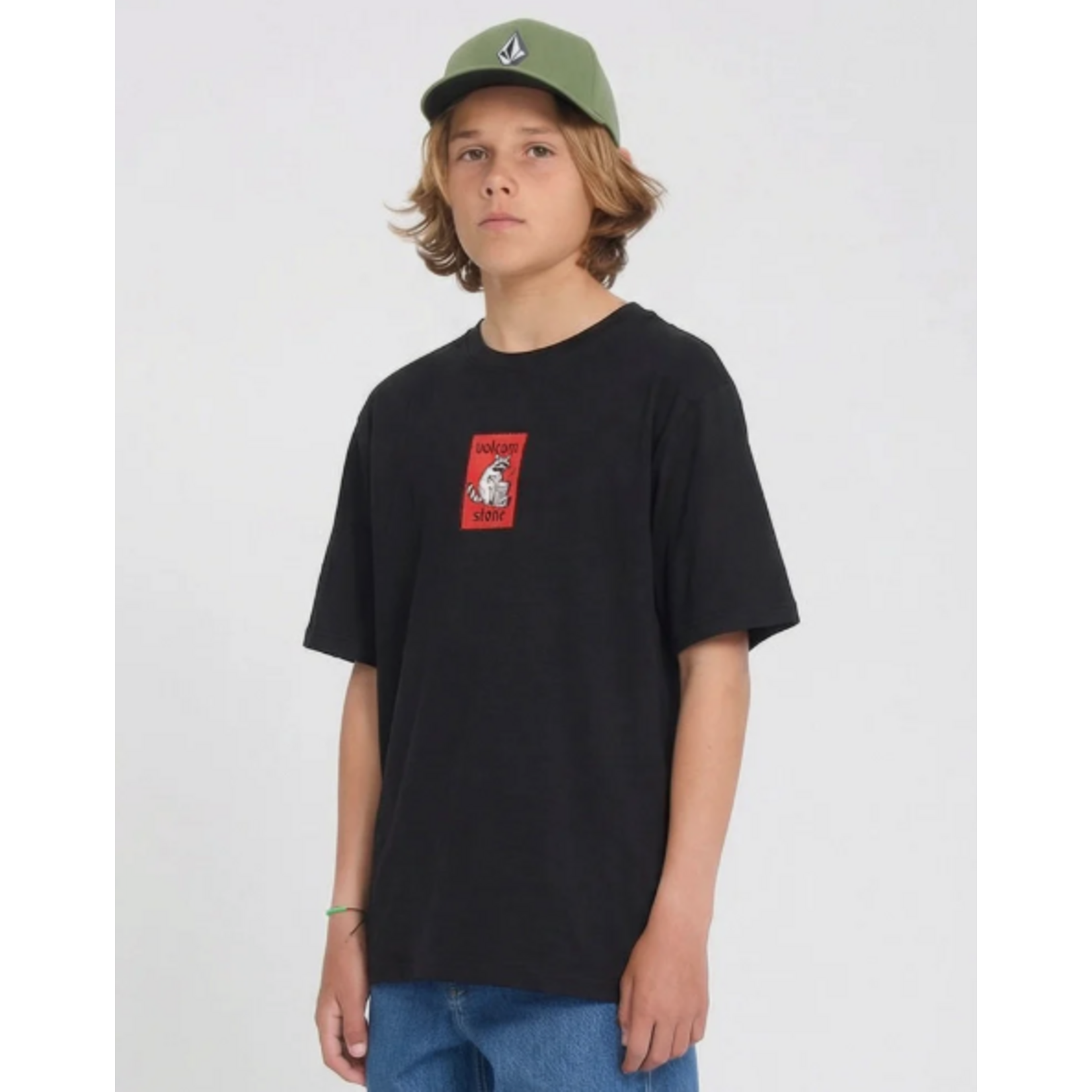 Volcom tshirt kids rockout blk