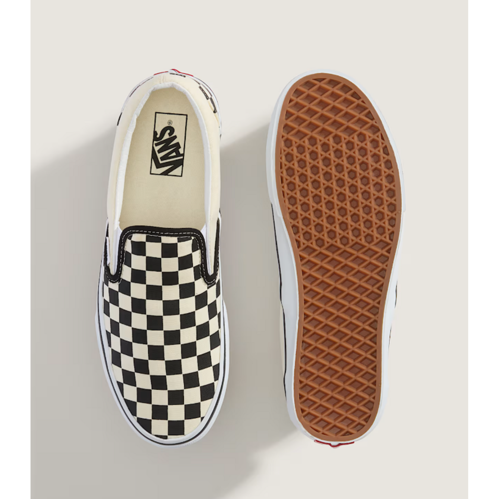 vans Vans skateshoe slip on checkered black/white
