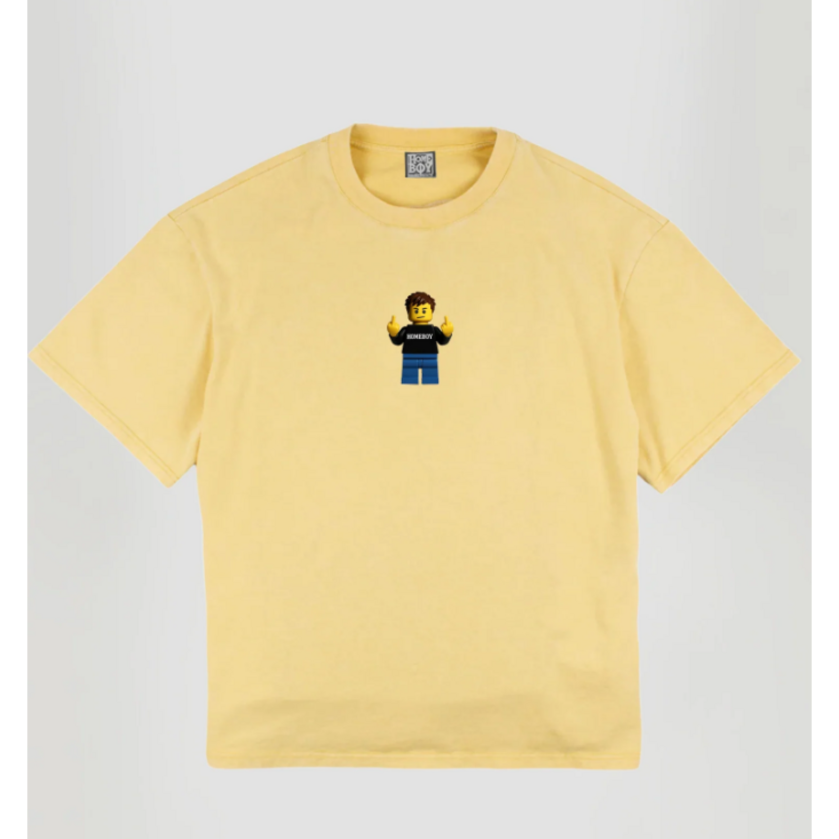 homeboy homeboy tshirt play boy washed yellow