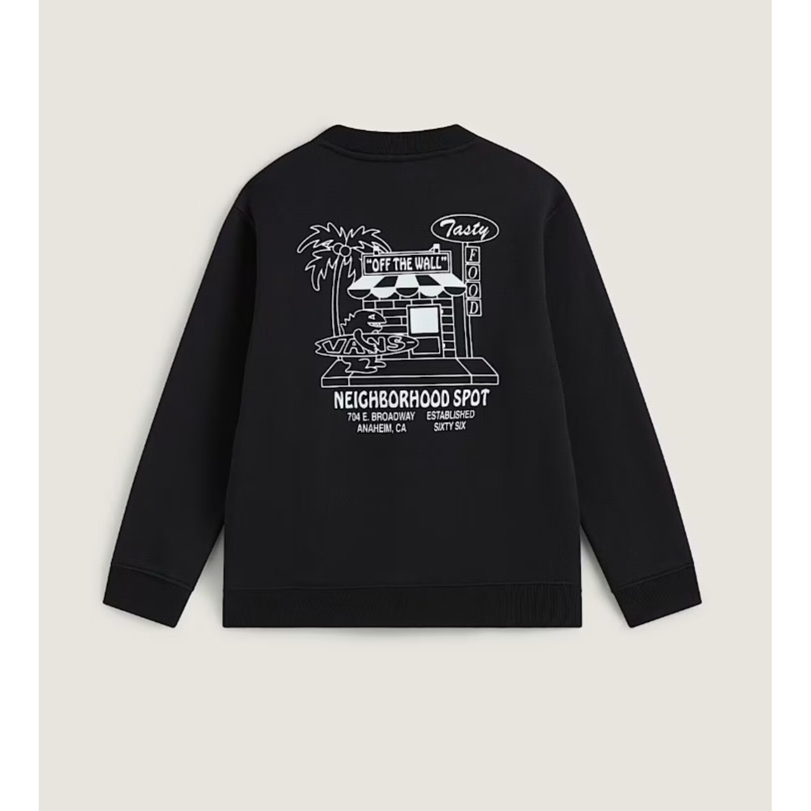 vans Vans crew kids food spot blk