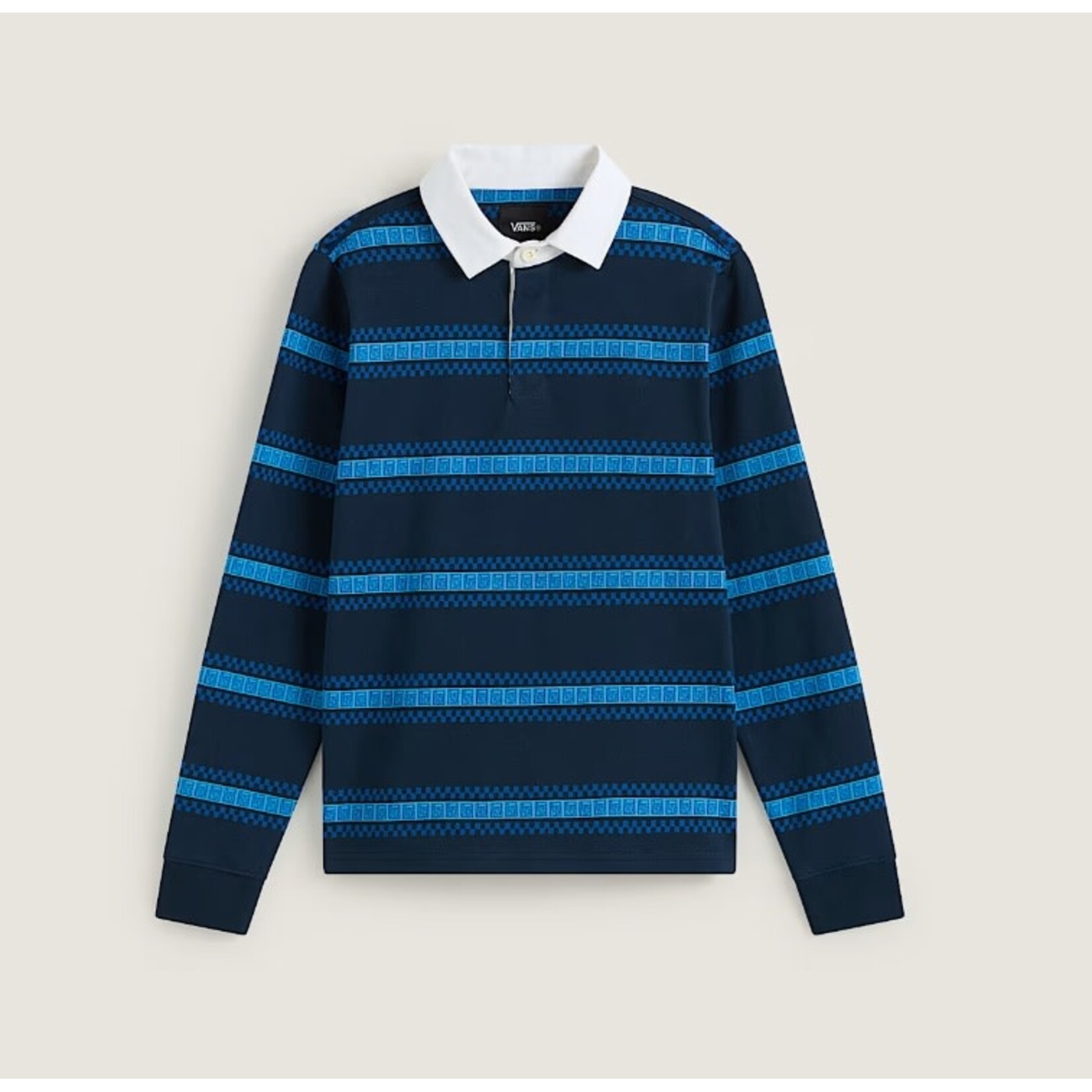 vans Vans polo ls kids  rugbly blauw