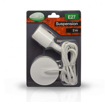 Siliconen Hanglamp E27 Wit + Kabel 2m