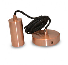 Metalen Hanglamp E27 Metaal M009 Cilinder Koper + Kabel 2m