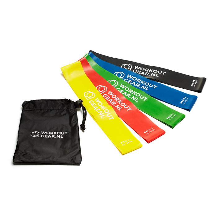 Workout Gear  Weerstandsbanden - Mini Loops Set - 5 Fitness elastiek