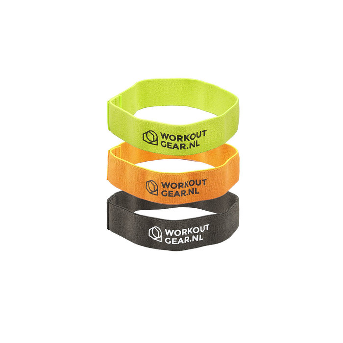 Workout Gear Weerstandsbanden - Mini Loops - Nylon - Set - 11-16kg