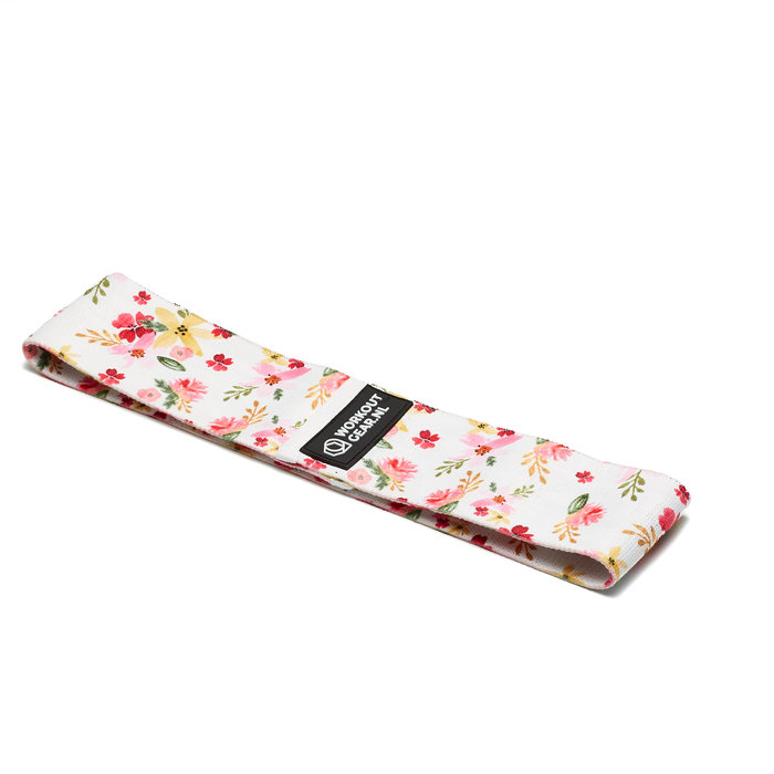 Workout Gear Weerstandsbanden - Mini Loops - Bloemenprint - Roze - Wit - 11/16kg