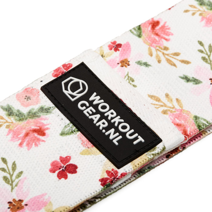 Workout Gear Weerstandsbanden - Mini Loops - Bloemenprint - Roze - Wit - 11/16kg