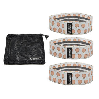 Workout Gear Weerstandsbanden - Set van 3 banden - Patroon - Perzikprint - 14/24kg