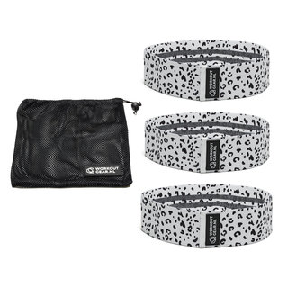 Workout Gear Weerstandsbanden - Set van 3 banden - Patroon - Panterprint - Wit - 14/24kg