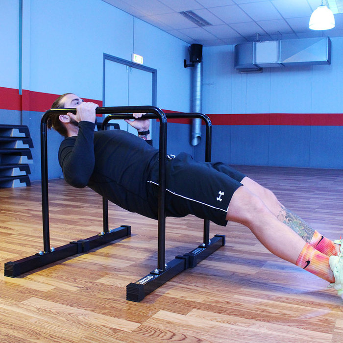 Workout Gear Parallettes Set - Dip Bars - Hoog Model