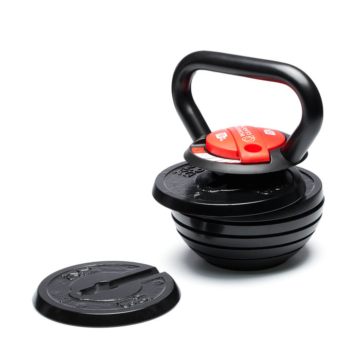 Workout Gear Verstelbare Kettlebell - Rood / Zwart - 3-18kg