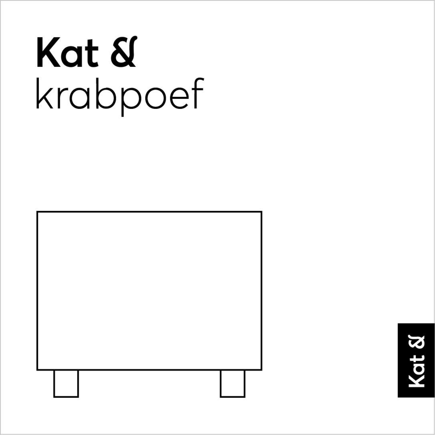 Kat & Krabpoef donkergrijs