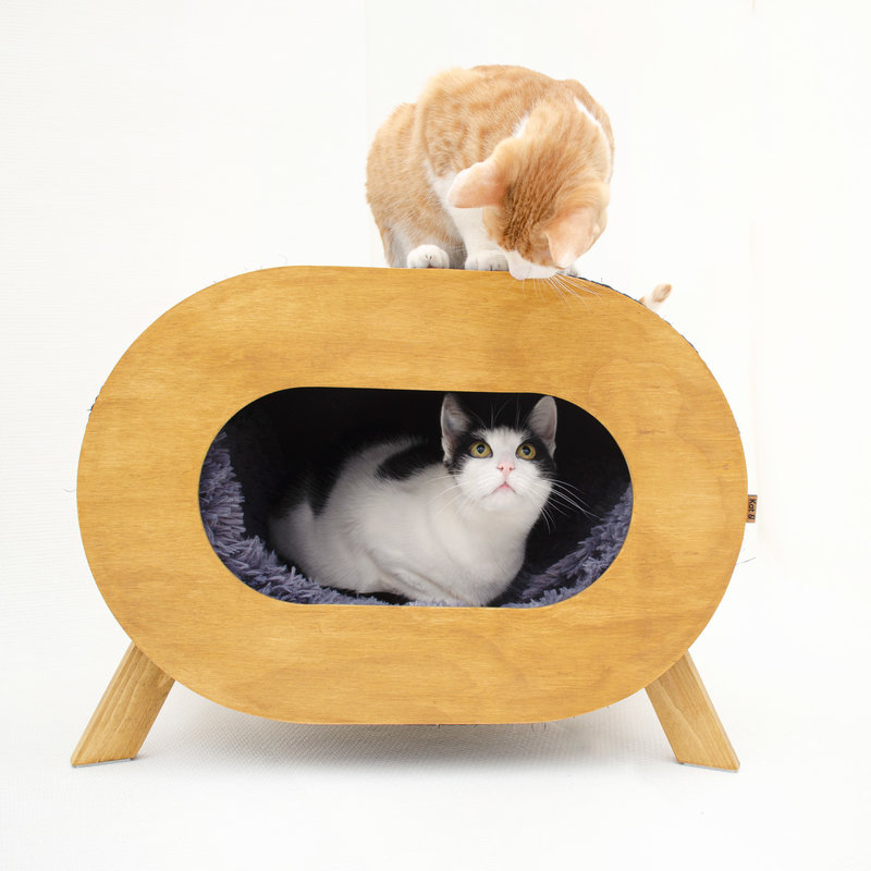 Kat & Krabhuis XL - kattenmeubel om  in te  slapen én aan te krabben