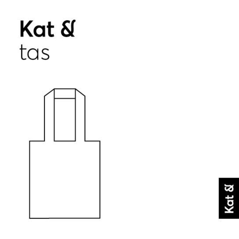 Kat & Katoenen tas met Griekse godin – kat / orange rust