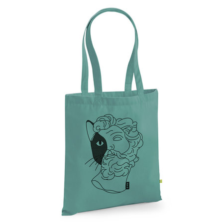 Kat & Katoenen tas met Griekse god – kat