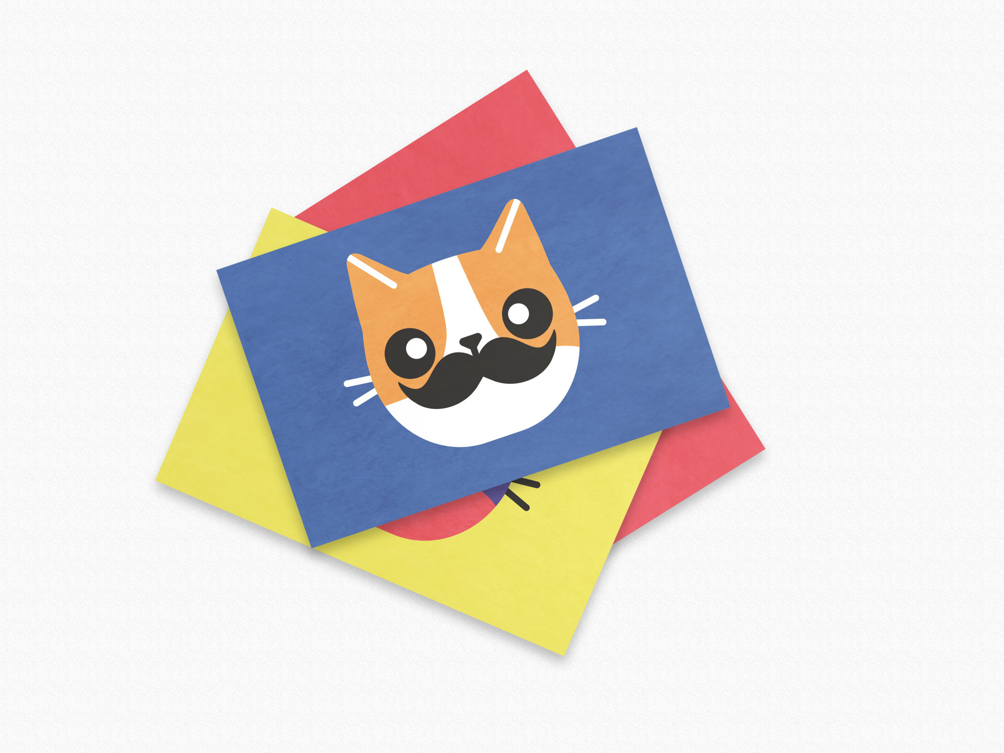 Kat & Ansichtkaarten - set van 10 emoji geïllustreerde kattenkaarten