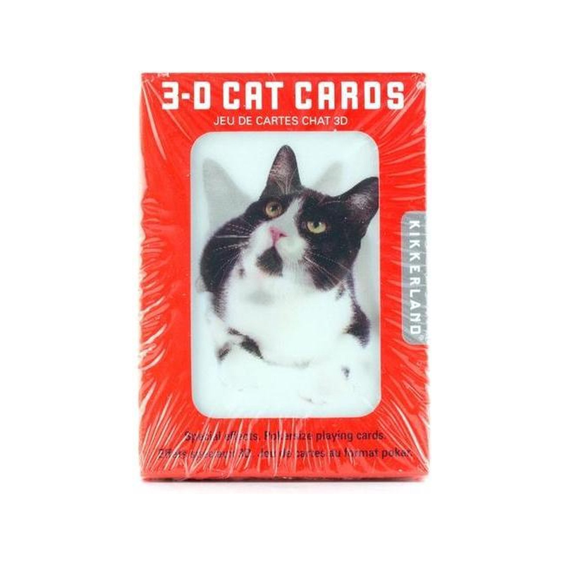 Kikkerland Speelkaarten Cats 3D