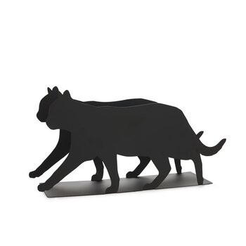 Balvi Magazine rack Feline black