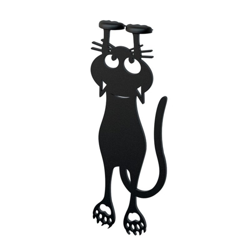 Balvi Curious Cat - zwarte katten boekenlegger